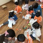 ３学期始業の日の子ども達